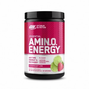 Optimum Nutrition ESSENTIAL AMIN.O. ENERGY® Strawberry Lime 0.6 lb (30 Servings) | 621504-MPS