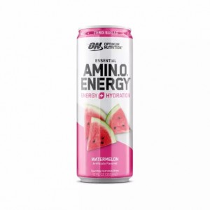 Optimum Nutrition ESSENTIAL AMIN.O. ENERGY+ Electrolytes Sparkling Watermelon 355ml * 12 Cans (12 Servings) | 104698-VXS
