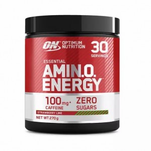 Optimum Nutrition Essential AMIN.O. Energy Strawberry Lime 270 grams (30 Servings) | 493651-WDM