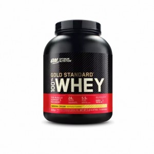 Optimum Nutrition GOLD STANDARD 100% WHEY™ Banana Cream 5 lb (73 Servings) | 593064-SGT
