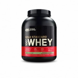 Optimum Nutrition GOLD STANDARD 100% WHEY™ Chocolate Mint 5 lb (70 Servings) | 682043-SQN