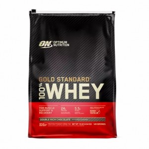 Optimum Nutrition GOLD STANDARD 100% WHEY™ Double Rich Chocolate 10 lb (149 Servings) | 051784-ZTL