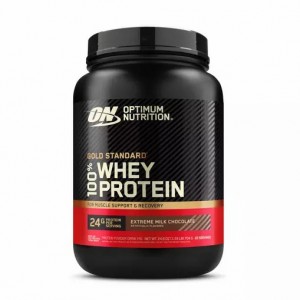 Optimum Nutrition GOLD STANDARD 100% WHEY™ Extreme Milk Chocolate 1.5 lb (22 Servings) | 237659-AHI
