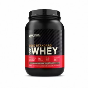 Optimum Nutrition GOLD STANDARD 100% WHEY™ Extreme Milk Chocolate 2 lb (28 Servings) | 725894-BLS