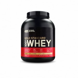 Optimum Nutrition GOLD STANDARD 100% WHEY™ French Vanilla Creme 5 lb (73 Servings) | 257109-VBI