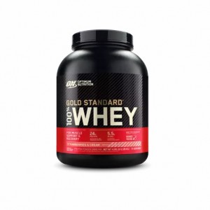 Optimum Nutrition GOLD STANDARD 100% WHEY™ Strawberries & Cream 5 lb (73 Servings) | 391780-VDL