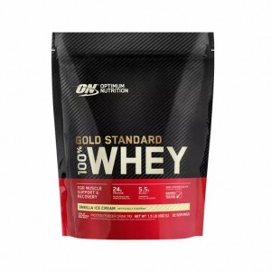 Optimum Nutrition GOLD STANDARD 100% WHEY™ Vanilla Ice Cream 1.5 lb (22 Servings) | 203467-SOA