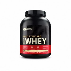 Optimum Nutrition GOLD STANDARD 100% WHEY™ Vanilla Ice Cream 4 lb (58 Servings) | 358170-QVE