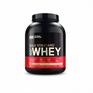 Optimum Nutrition GOLD STANDARD 100% WHEY™ Vanilla Ice Cream 5 lb (73 Servings) | 067415-QFH