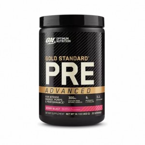 Optimum Nutrition GOLD STANDARD® Pre Advanced Berry Blast 0.88 lb (20 Servings) | 239715-ENL