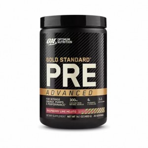 Optimum Nutrition GOLD STANDARD® Pre Advanced Raspberry Lime Mojito 0.88 lb (20 Servings) | 986531-TKZ