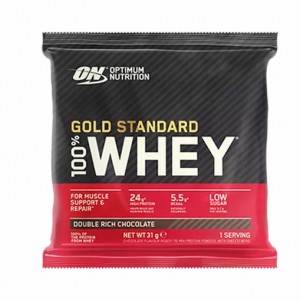 Optimum Nutrition Gold Standard 100% Whey Powder Sachets Double Rich Chocolate 1 sachet (31 grams) | 120593-GTV