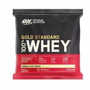 Optimum Nutrition Gold Standard 100% Whey Powder Sachets Vanilla Ice Cream 1 sachet (30 grams) | 957318-CPU