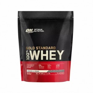 Optimum Nutrition Gold Standard 100% Whey Protein Powder Cookies & Cream 480 grams (15 Servings) | 137495-FBA