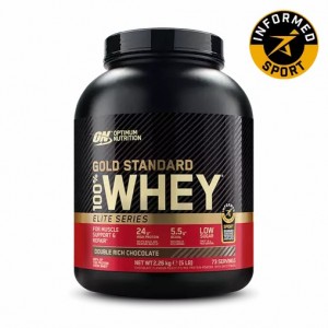 Optimum Nutrition Gold Standard 100% Whey - Elite Series Double Rich Chocolate 2.27 kg (74) | 957384-PIL