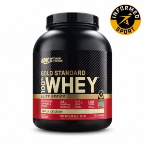 Optimum Nutrition Gold Standard 100% Whey - Elite Series Vanilla Ice Cream 2.27 kg (77) | 573149-MXC