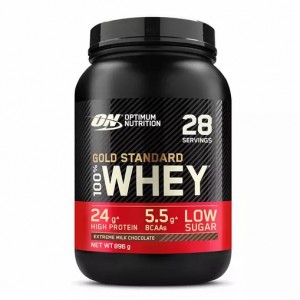 Optimum Nutrition Gold Standard 100% Whey Protein Powder Extreme Milk Chocolate 896 grams (28 Servings) | 406715-WMY