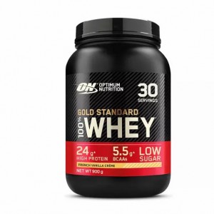 Optimum Nutrition Gold Standard 100% Whey Protein Powder French Vanilla 900 grams (30 Servings) | 361507-MXT