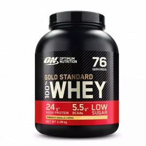 Optimum Nutrition Gold Standard 100% Whey Protein Powder French Vanilla 2.28 kg (76 Servings) | 863549-FLJ