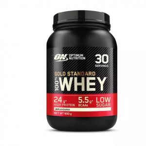 Optimum Nutrition Gold Standard 100% Whey Protein Powder Unflavoured 900 grams (30 Servings) | 584190-MGA