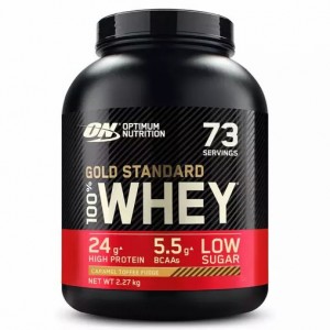 Optimum Nutrition Gold Standard 100% Whey Protein Powder Caramel Toffee Fudge 2.27 kg (73 Servings) | 658273-YNZ
