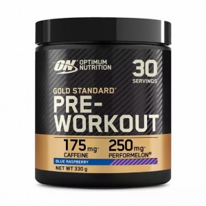 Optimum Nutrition Gold Standard Pre-Workout Blue Raspberry 330 grams (30 Servings) | 074859-IPT