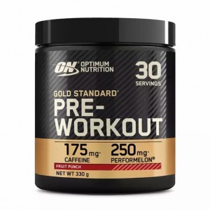 Optimum Nutrition Gold Standard Pre-Workout Fruit Punch 330 grams (30 Servings) | 961285-KHF