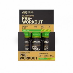 Optimum Nutrition Gold Standard Pre-Workout Shot Lemon Lime 720 ml (12 pieces) | 837096-RGZ