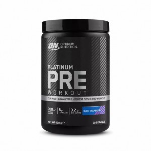 Optimum Nutrition Platinum Pre-workout Blue Raspberry 420 grams (20 Servings) | 130458-LHZ