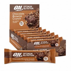 Optimum Nutrition Protein Bar Chocolate Brownie Crunch 650 grams (10 Bars) | 526194-DEJ