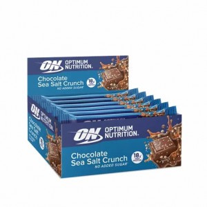 Optimum Nutrition Protein Bar Chocolate Sea Salt Crunch 720 grams (12 Bars) | 194578-JKM