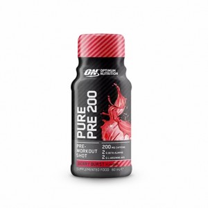 Optimum Nutrition Pure Pre 200 Pre-Workout Shot Berry 60ml (12 shots) | 472038-VOK