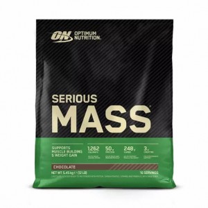 Optimum Nutrition Serious Mass Gainer Chocolate 5.45 kg (16 Servings) | 801456-SXN