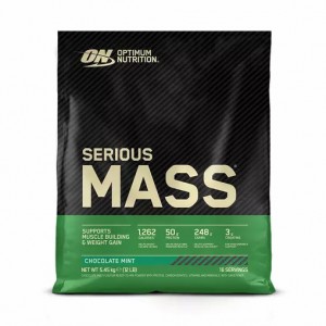 Optimum Nutrition Serious Mass Gainer Chocolate Mint 5.45 kg (16 Servings) | 124856-OSD