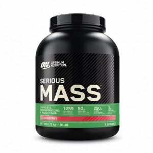 Optimum Nutrition Serious Mass Gainer Strawberry 2.73 kg (8 Servings) | 140625-MWB