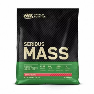 Optimum Nutrition Serious Mass Strawberry 5.45 kg (16 Servings) | 487501-ZFI