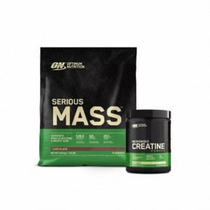 Optimum Nutrition Serious Mass & Creatine Stack Chocolate | 957814-HFM