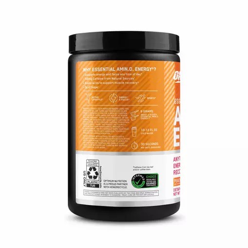 Optimum Nutrition ESSENTIAL AMIN.O. ENERGY® *new* Peach Mango Tango - Notify Me 0.6 lb - Notify me | 086234-LSA