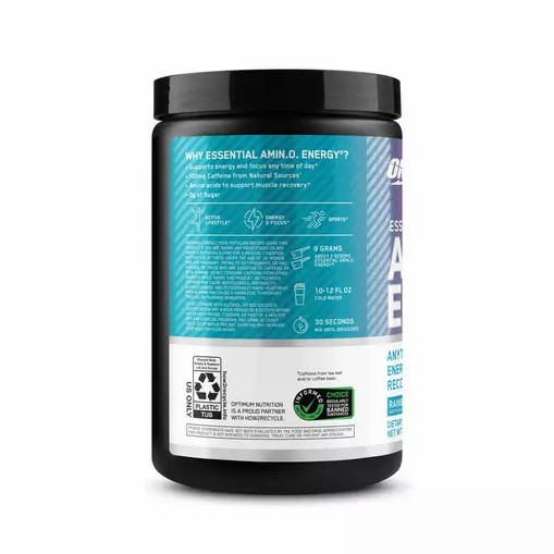 Optimum Nutrition ESSENTIAL AMIN.O. ENERGY® *new* Rainbow Sherbet - Notify Me 0.6 lb - Notify me | 803924-YNH