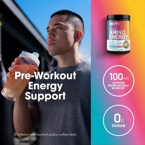 Optimum Nutrition ESSENTIAL AMIN.O. ENERGY® *new* Rainbow Sherbet - Notify Me 0.6 lb - Notify me | 803924-YNH