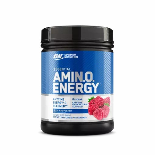 Optimum Nutrition ESSENTIAL AMIN.O. ENERGY® Blue Raspberry 1.29 lb (65 Servings) | 618945-YZM