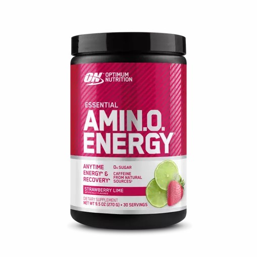 Optimum Nutrition ESSENTIAL AMIN.O. ENERGY® Strawberry Lime 0.6 lb (30 Servings) | 621504-MPS