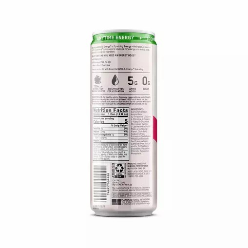 Optimum Nutrition ESSENTIAL AMIN.O. ENERGY+ Electrolytes Sparkling *new* Cocoberry Breeze 355ml * 12 Cans (12 Servings) | 419632-LZQ