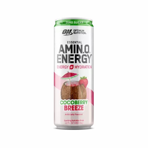 Optimum Nutrition ESSENTIAL AMIN.O. ENERGY+ Electrolytes Sparkling *new* Cocoberry Breeze 355ml * 12 Cans (12 Servings) | 419632-LZQ