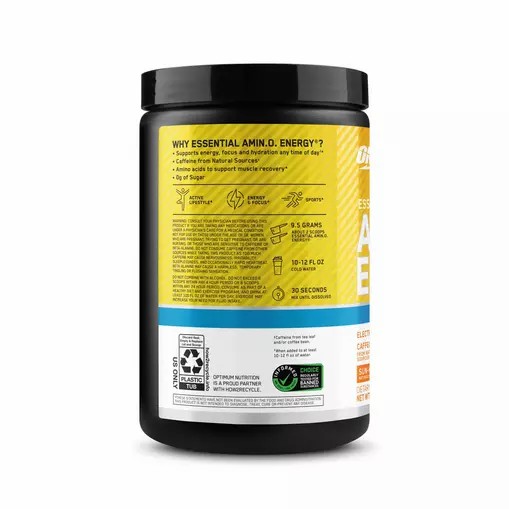 Optimum Nutrition Essential AMIN.O. ENERGY + Electrolytes *new* Sun-kissed Citrus 0.63 lb (30 Servings) | 038695-CJK