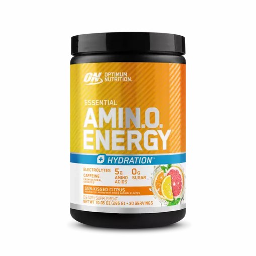 Optimum Nutrition Essential AMIN.O. ENERGY + Electrolytes *new* Sun-kissed Citrus 0.63 lb (30 Servings) | 038695-CJK