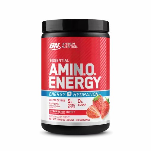 Optimum Nutrition Essential AMIN.O. ENERGY + Electrolytes Strawberry Burst 0.63 lb (30 Servings) | 370854-CBS