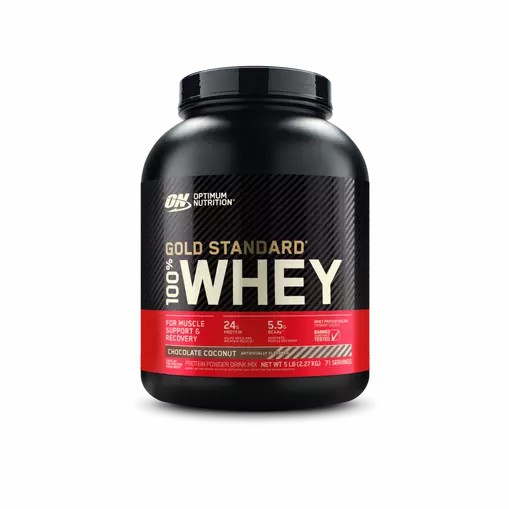 Optimum Nutrition GOLD STANDARD 100% WHEY™ Chocolate Coconut 5 lb (71 Servings) | 542931-XFV