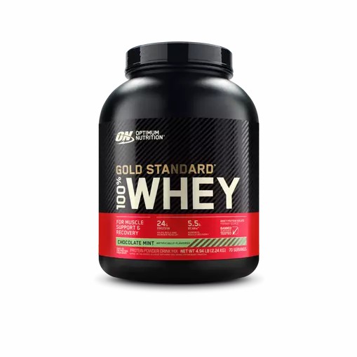 Optimum Nutrition GOLD STANDARD 100% WHEY™ Chocolate Mint 5 lb (70 Servings) | 682043-SQN