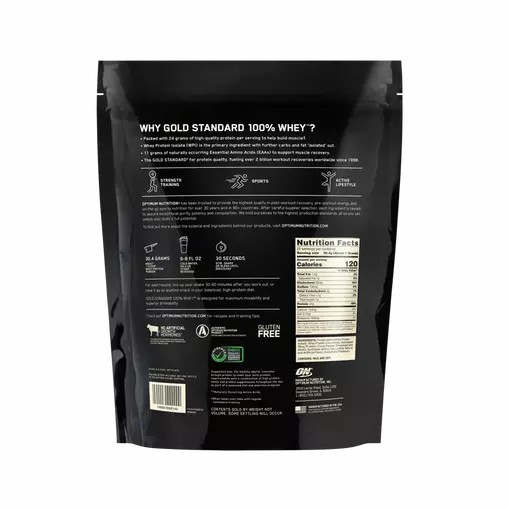 Optimum Nutrition GOLD STANDARD 100% WHEY™ Double Rich Chocolate 1.5 lb (22 Servings) | 387510-FZU